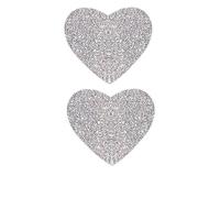 50-300pcs Silver Shiny Dot Heart Shaped Stickers Seal Labels For Package Glitter Card Decoration 1inch(100pcs-A)