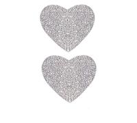 50-300pcs Silver Shiny Dot Heart Shaped Stickers Seal Labels For Package Glitter Card Decoration 1inch(50pcs-A)