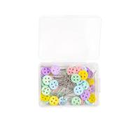 50/300pcs Spilli for sartoria Ricamo Patchwork Strumenti Spilla fissa Pulsante Patchwork Spille for cucito fai da te Accessori di posizionamento(Style 03,50PCS)