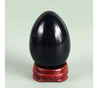 50 * 35 Massaggio all'uovo Yoni di grandi dimensioni Massaggiatore for esercizi di Kegel con sfera di quarzo rosa in cristallo naturale, 50x35 Undrill raccolta domiciliare