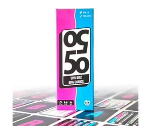 50 50 - Gioco da tavolo - Quiz sulla cultura generale divertente - Gioco d'atmosfera da 14 anni - Per adolescenti e adulti, a partire da 2 giocatori, famiglia, serate, aperiti, regalo divertente e