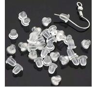 50~500 pezzi Accessorio per orecchini a cappuccio Scrunchie per orecchini da donna alla moda da 5mm 50 pezzi,100 pezzi,200 pezzi,500 pezziTPR