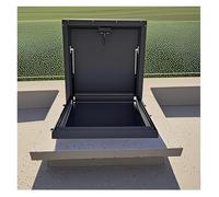 50 60 70 80 90 100cm Coperchio di uscita for soffitta con maniglia e aste di supporto for sollevamento, Copertura antipioggia for portello sul tetto, Varie misure(90x60cm/35.4x23.6in)