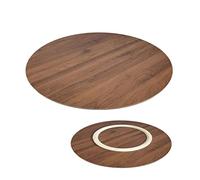 50/60/70cm Giradischi Girevole in Legno, Piatto di Servizio Centrotavola, Vassoio da Portata Rotondo, Piatto da Portata Girevole, Piatti Girevoli per Tavolo da Pranzo (Color : D, Size : 70cm-28in)