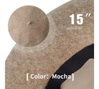 50-60cm Big Testa Berretto di Lana da Donna per Coppola Maglia 100% Cashmere New