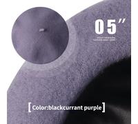 50-60cm Big Testa Berretto di Lana da Donna per Coppola Maglia 100% Cashmere New