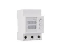 50/60hz 230 220V Din Rail Dual Display Adjustable Over Voltage Current and Under Voltage Protective Device Protector Relay AUOQKQUT