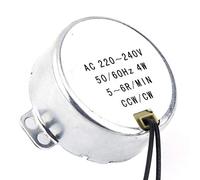 50 / 60Hz silenzioso 1Pc 220-240V AC Motore sincrono 4W Motoriduttore elettrico Solido CW/CCW Alta affidabilità per elettroventilatore industriale(5-6RPM)