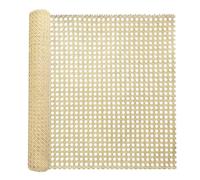 50,8 cm x 2 m rattan canna tessitura rotolo durevole plastica vimini rattan | Intreccio aperto in anice stellato per la riparazione di mobili, inserti per ante di armadi, fustelle di sedie
