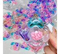 50/80 capsule detergente per bucato 5-in-1, detersivo liquido concentrato, profumo di lavanda/camelia, fragranza persistente, ammorbidente e protettivo per i tessuti, rimozione potente delle macchie e