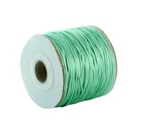 50 80 iarde/rotolo 1,5/2 mm Corda di nylon intrecciata coreana per macramè per la creazione di gioielli con nodo cinese Accessori per braccialetti fai da te - verde chiaro - 1,5 mm 80 iarde
