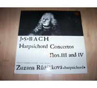 50 803 ZUZANA RUZICKOVA Bach Harpsicord Concertos 3 and 4 vinyl LP