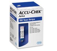 50 Accu-chek Aviva strisce reattive diabete test glucosio scadenza: 02-2027