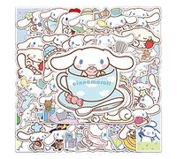 50 adesivi Cinnamoroll babyCinnamoroll in vinile con motivo animale, per computer portatile, bottiglia d'acqua, auto, skateboard, computer, casco, bici, bagagli, per cani, ragazzi e ragazze
