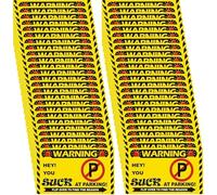 50 adesivi con scritta "Bad Parked Like an Idiot Cards", "Parking Cards" (lingua italiana non garantita)
