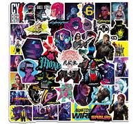 50 adesivi Cyber and Punk Cool Cyberpunk Stickers per computer portatile, bottiglia d'acqua, carrello, moto, paraurti, skateboard, graffiti