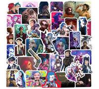 50 adesivi in vinile impermeabile Arcane - Vi Jinx per bottiglie d'acqua, computer portatili, custodie per telefono, skateboard - Merch