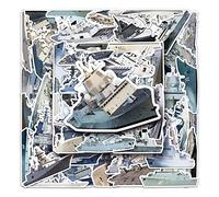 50 adesivi militari per computer portatile, auto, scrapbooking, telefono, skateboard, valigia, bicicletta, nave da guerra, adesivi in vinile impermeabile, estetico, adesivi personalizzati per