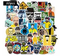50 adesivi per il bagno Breaking, per laptop, chitarra, skateboard, notebook, moto, bicicletta, in vinile, impermeabili, estetici, per ragazzi e adulti