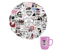 50 adesivi per lettori Dark Romance - Vintage adesivi per computer portatile, bambini, auto, moto, bicicletta, skateboard, bagagli, valigia, computer, graffiti Decal