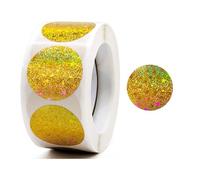 50 adesivi rotondi etichette colorate per album di ritagli, biglietti di auguri, buste decorative scintillanti adesivi colorati scintillanti adesivi rotondi scintillanti etichette rotonde scintillanti