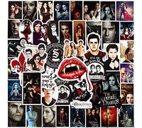 50 adesivi The Vampire Classic TV Movie Show Stickers Popular Graffiti Impermeabile Adesivi per Auto Laptop Skateboard Bicicletta, Adatto per Adulti Teens