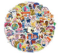 50 adesivi Zooto_pia per borraccia, laptop, bagagli, auto, bici, bicicletta, adesivi in vinile impermeabili, confezione da 100 pezzi