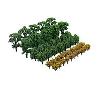 50 alberi misti in miniatura per paesaggi di treni per accessori di layout fai da te, albero di banyan, 50 pezzi