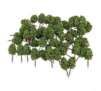 50 alberi modello per treno ferroviario layout paesaggio diorama scala scenario decorazione 7 cm alberi verdi in plastica fatti a mano