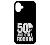50 and still rockin | Rock'n'Roll Design per il 50° compleanno Custodia per iPhone 16 Plus