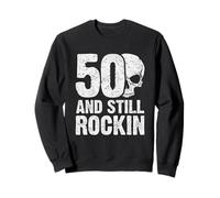 50 And Still Rockin | Rock'N'Roll Design per Il 50° Compleanno Felpa