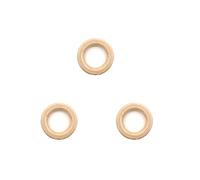 50 anelli in legno di diametro da 20 mm, per il fai da te, per le malattie dei bambini, per la cura dei bambini, per la cura dei bambini, cerchi in legno macramè, anello in legno naturale, artigianato