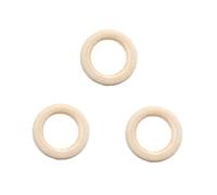 50 anelli in legno di diametro da 30 mm, per il fai da te, per le malattie dei bambini, per la cura dei bambini, per la cura dei bambini, cerchi in legno macramè, anello in legno naturale, artigianato