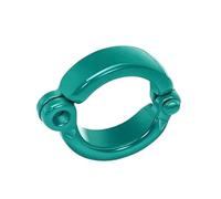 50 anelli in metallo per zampe di pappagallo, anelli per zampe di uccelli domestici, diametro interno 3,5-9,5 mm, accessori per addestramento al volo all'aperto,Verde scuro,3.5mm