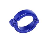 50 anelli in metallo per zampe di pappagallo, anelli per zampe di uccelli domestici, diametro interno 3,5-9,5 mm, accessori per addestramento al volo all'aperto,Blu scuro,11.5mm