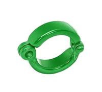 50 anelli in metallo per zampe di pappagallo, anelli per zampe di uccelli domestici, diametro interno 3,5-9,5 mm, accessori per addestramento al volo all'aperto,Verde,6.5mm