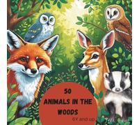 50 Animals in the Woods, Coloring boof 6 years and up