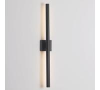 50 Applique da Esterno Nere - Luce a Led Dimmerabile per Portico, Bianco Caldo 000K, Design Lineare Elegante per Illuminazidi Ingresso, Camera da Letto e Soggiorno, Nero 35 Pollici/Nero/35 Pollici