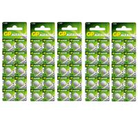 50 Batterie LR44 V13GA A76 A76F 2C10 1.5V ALKALINE GP