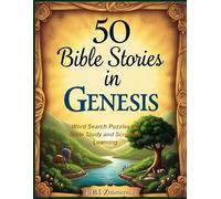 50 Bible Stories in Genesis: Word Search Puzzles for Bible Study and Scripture Learning