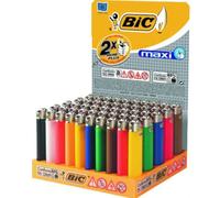 50 BIC MAXI Neutral J26 Accendini 50 Pezzi Originale-Display