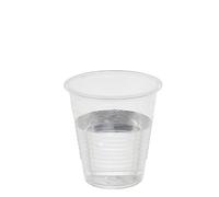 50 Bicchieri compostabili rigati in PLA trasparente Ilip BIO 160 ml