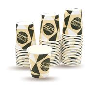 50 bicchieri usa e getta - 200 ml - bicchieri di carta riutilizzabili per caffè, tè, bevande calde e fredde, tazza da caffè ecologica, tazza nespresso, tazza da caffè espresso, tazza da caffè