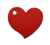 50 biglietti di carta con foro, biglietti da visita a forma di cuore, fronte/retro, per nome, vocabolario, con fori, etichette per progetti artigianali