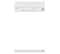 50 blocchi per comande 3 copie autoricalcanti formato 10x17 cm carta bianca 50 fogli