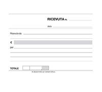50 blocchi ricevute generiche 2 copie autoricalcanti 11.5x16.5 cm carta bianca