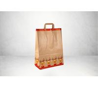 20 BORSE SHOPPER BUSTA CARTA 32X16X45 NATALE REGALO NATALIZIE FESTA AUGURI