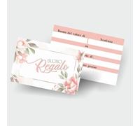 50 Buoni Regalo, Biglietti Omaggio da Compilare, Gift Card Piccole per Negozi Abbigliamento Estetista Parrucchiera, Voucher Offerta o Sconto Clienti, Mini Coupon cartoncino per risparmiare