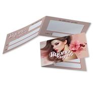 50 Buoni Regalo Parrucchiera Estetista Biglietti Omaggio Pieghevoli Parrucchieri Estetiste Gift Card Coupon Voucher Cartoncino da Compilare per Sconto od Offerta ai Clienti