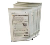 50 Buste da 2 guanti sterili in copolimero medium latex free